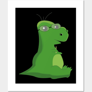 Dinosaur Nerd Glasses Design Posters and Art